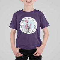 Anti Valentine T Shirt For Kid It's Cold Outside Like My Heart Skeleton Single Day - Wonder Print Shop