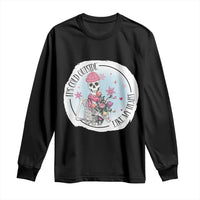 Anti Valentine Long Sleeve Shirt It's Cold Outside Like My Heart Skeleton Single Day