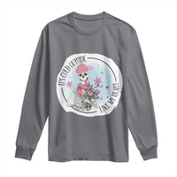 Anti Valentine Long Sleeve Shirt It's Cold Outside Like My Heart Skeleton Single Day