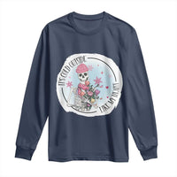 Anti Valentine Long Sleeve Shirt It's Cold Outside Like My Heart Skeleton Single Day
