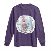 Anti Valentine Long Sleeve Shirt It's Cold Outside Like My Heart Skeleton Single Day