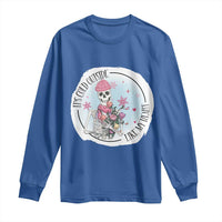 Anti Valentine Long Sleeve Shirt It's Cold Outside Like My Heart Skeleton Single Day