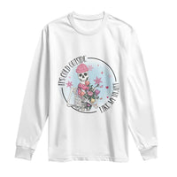 Anti Valentine Long Sleeve Shirt It's Cold Outside Like My Heart Skeleton Single Day