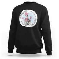 Anti Valentine Sweatshirt It's Cold Outside Like My Heart Skeleton Single Day - Wonder Print Shop