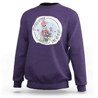 Anti Valentine Sweatshirt It's Cold Outside Like My Heart Skeleton Single Day - Wonder Print Shop