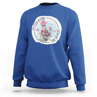 Anti Valentine Sweatshirt It's Cold Outside Like My Heart Skeleton Single Day - Wonder Print Shop