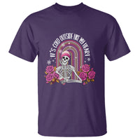 Anti Valentine's Day T Shirt It's Cold Outside Like My Heart Skeleton - Wonder Print Shop