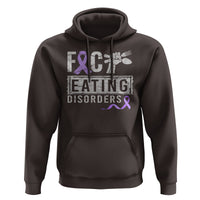 Anorexia Awareness Hoodie FxxK Eating Disorders Purple Ribbon - Wonder Print Shop