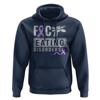 Anorexia Awareness Hoodie FxxK Eating Disorders Purple Ribbon - Wonder Print Shop