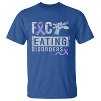 Anorexia Awareness T Shirt FxxK Eating Disorders Purple Ribbon - Wonder Print Shop