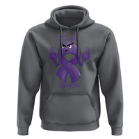 FxxK Anorexia Eating Disorder Purple Ribbon Mental Health Awareness Hoodie - Wonder Print Shop