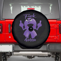 FxxK Anorexia Eating Disorder Purple Ribbon Mental Health Awareness Spare Tire Cover