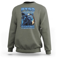 PTSD Sweatshirt You Never Know What We Are Fighting Underneath The Smile Veteran - Wonder Print Shop