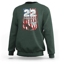 PTSD Sweatshirt 22 Veterans A Day Veteran Suicide Awareness - Wonder Print Shop