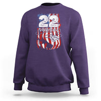 PTSD Sweatshirt 22 Veterans A Day Veteran Suicide Awareness - Wonder Print Shop