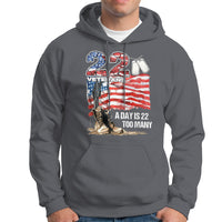 Veteran Suicide Awareness Hoodie 22 Veterans A Day Too Many PTSD - Wonder Print Shop