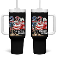 Veteran Suicide Awareness Tumbler With Handle 22 Veterans A Day Too Many PTSD