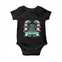 I'm A Mom And A Therapist Baby Onesie Nothing Scares Me