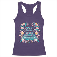 I'm A Mom And A Therapist Racerback Tank Top Nothing Scares Me