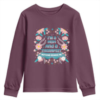 I'm A Mom And A Therapist Youth Sweatshirt Nothing Scares Me