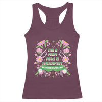 I'm A Mom And A Therapist Nothing Scares Me Racerback Tank Top