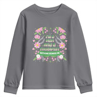 I'm A Mom And A Therapist Nothing Scares Me Youth Sweatshirt