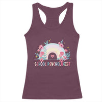 Mental Health School Psychologist Racerback Tank Top