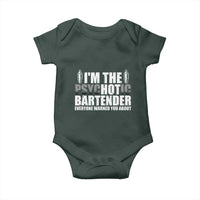 Funny Bartender Baby Onesie I'm The Psychotic Hot Bartender