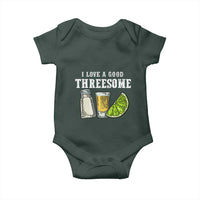Funny Bartender Baby Onesie I Love Good Threesom Salt Lime Tequila