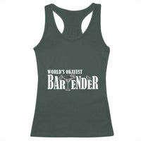 World's Okayest Bartender Racerback Tank Top