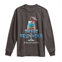 Funny Bartender Long Sleeve Shirt Thirst Responder Mixologists