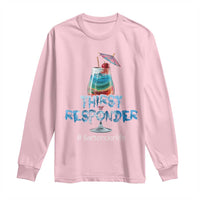 Funny Bartender Long Sleeve Shirt Thirst Responder Mixologists