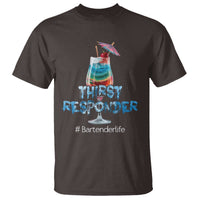 Funny Bartender T Shirt Thirst Responder Mixologists