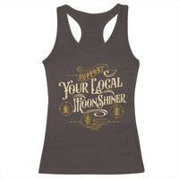 Moonshine Racerback Tank Top Support Your Local Moonshiner Drinking