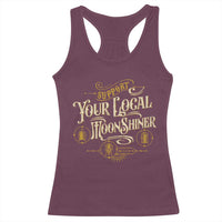 Moonshine Racerback Tank Top Support Your Local Moonshiner Drinking