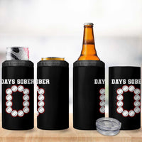 Funny Drinking 4 in 1 Can Cooler Tumbler 0 Days Sober