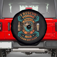 Funny Fishing Drinking Spare Tire Cover I Rescue Fish From Water And Beer From Bottles