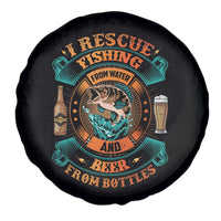 Funny Fishing Drinking Spare Tire Cover I Rescue Fish From Water And Beer From Bottles