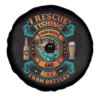 Funny Fishing Drinking Spare Tire Cover I Rescue Fish From Water And Beer From Bottles