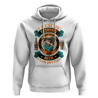 Funny Fishing Drinking Hoodie I Rescue Fish From Water And Beer From Bottles