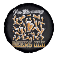 Funny Beer Lover 50th Birthday Spare Tire Cover I'm This Many Beers Old