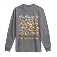 Funny Beer Lover 50th Birthday Long Sleeve Shirt I'm This Many Beers Old