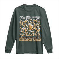 Funny Beer Lover 50th Birthday Long Sleeve Shirt I'm This Many Beers Old