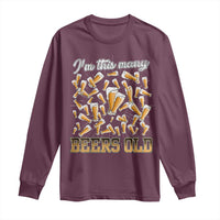 Funny Beer Lover 50th Birthday Long Sleeve Shirt I'm This Many Beers Old