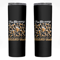 Funny Beer Lover 50th Birthday Skinny Tumbler I'm This Many Beers Old