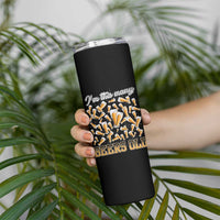 Funny Beer Lover 50th Birthday Skinny Tumbler I'm This Many Beers Old