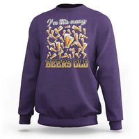 Funny Beer Lover 50th Birthday Sweatshirt I'm This Many Beers Old