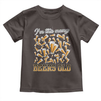 Funny Beer Lover 50th Birthday Toddler T Shirt I'm This Many Beers Old