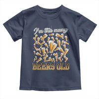 Funny Beer Lover 50th Birthday Toddler T Shirt I'm This Many Beers Old
