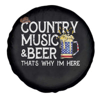 Funny Country Music And Beer Spare Tire Cover That's Why I'm Here